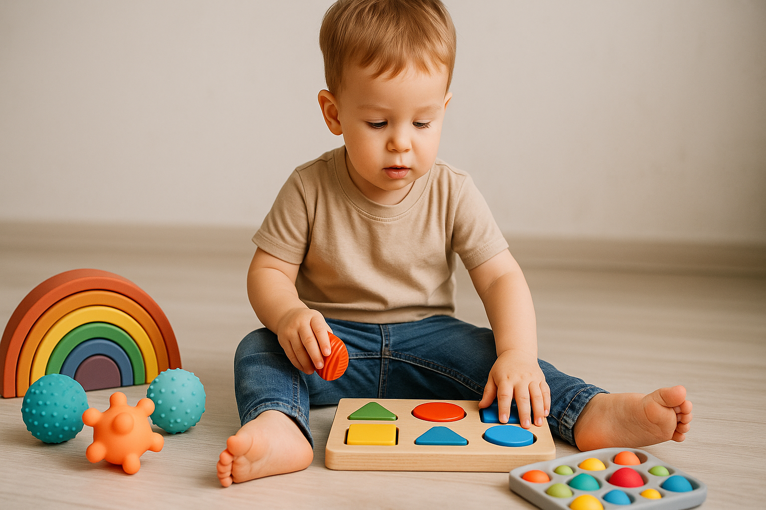 Giochi sensoriali per bambini di 2 anni