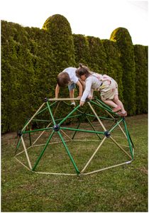 Cupola di arrampicata per bambini HyperMotion XL, geodome, parco giochi da giardino, diametro: 1,8 m