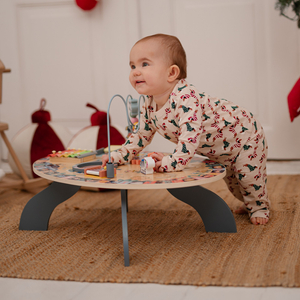 Tavolo didattico in legno 7in1, musicale, sensoriale