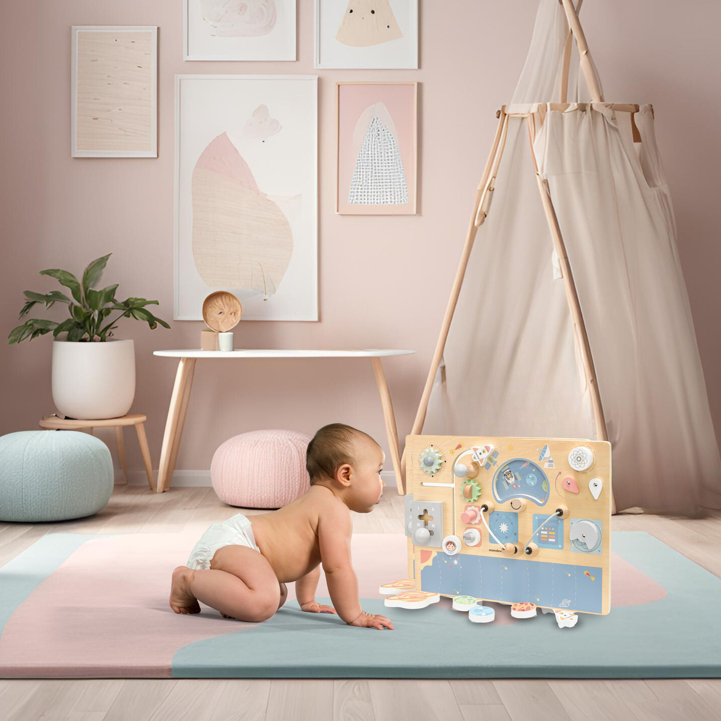 Tavola manipolativa di legno - Cosmos