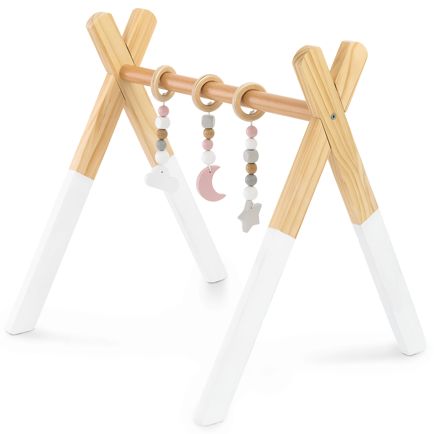 Baby Gym, stand educativo in legno - colore bianco