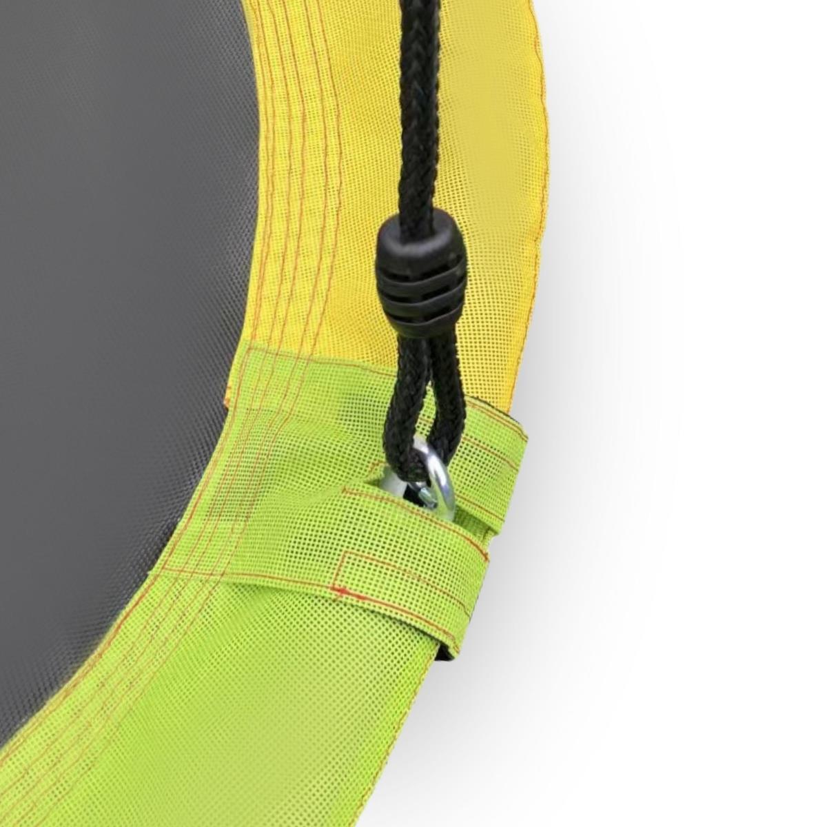 Parco giochi da giardino XL per bambini con altalena a nido di cicogna, scala e rete da arrampicata