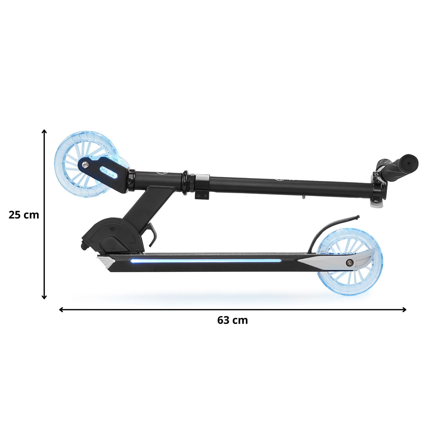 Scooter a due ruote con luce pieghevole a LED - HyperMotion Ice Flash