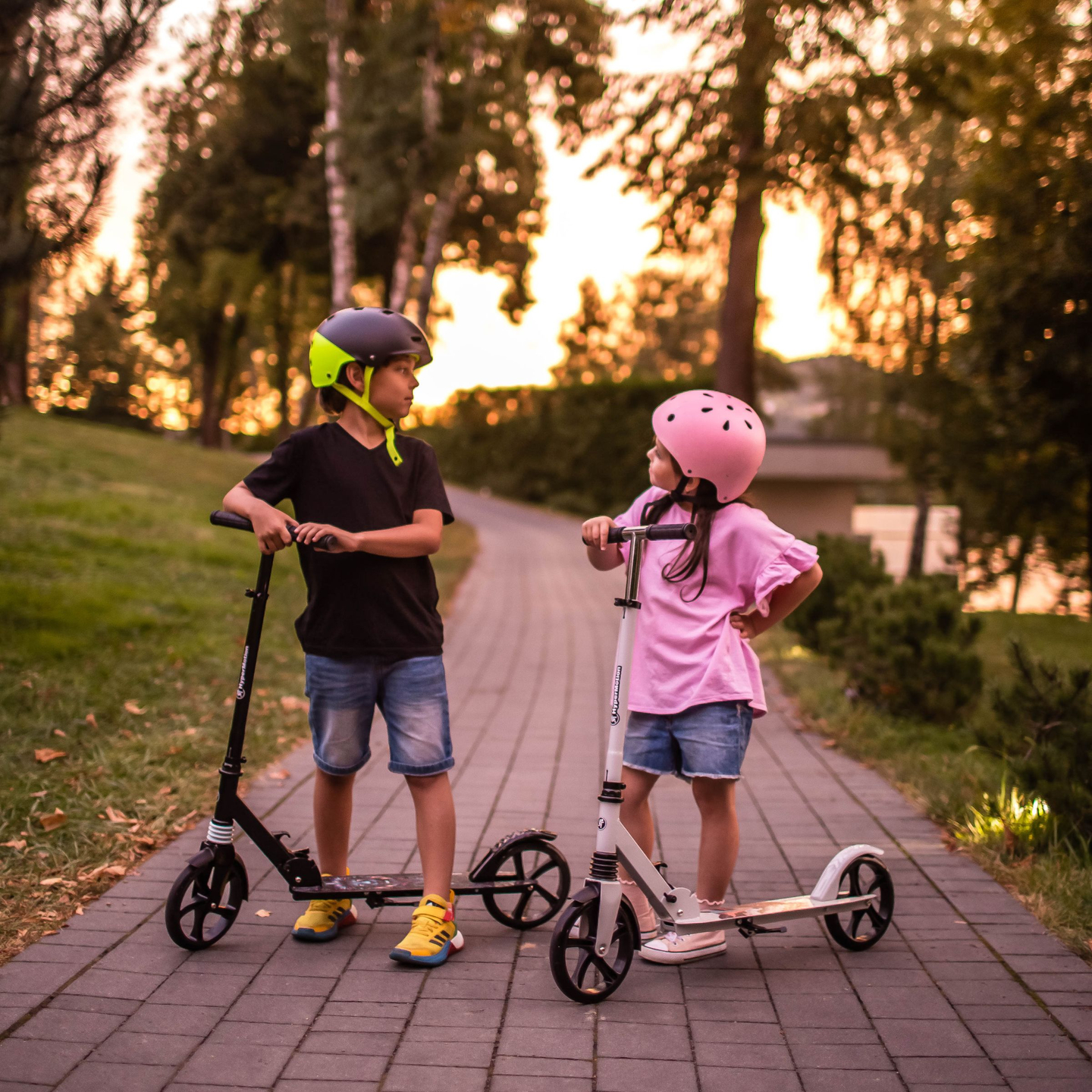 Scooter a due ruote per giovani adulti - con ammortizzatore - Hypermotion CITY SWIFT Winter Fox - 100kg