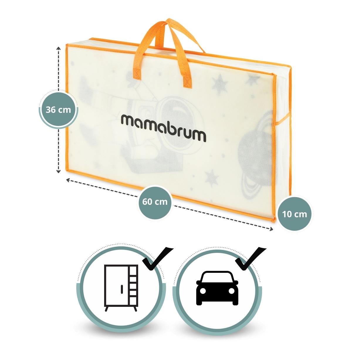 Tappetino pieghevole bifacciale 180 x 120 x 1 cm - Cosmos/Triangoli geometrici