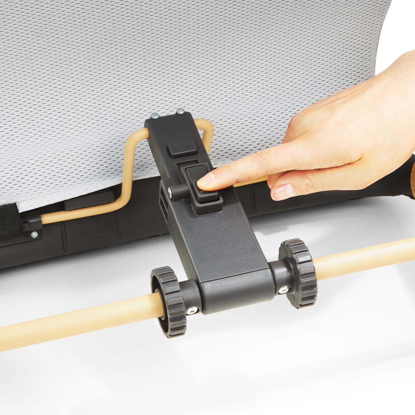 Sedia a dondolo 2 in 1 Moby- Sistema LILY - grigio