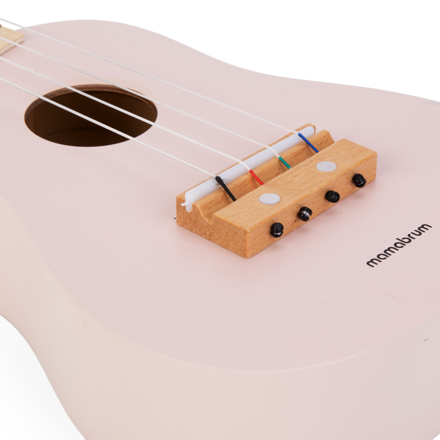 Chitarra di legno per bambini - ukulele - colore rosa