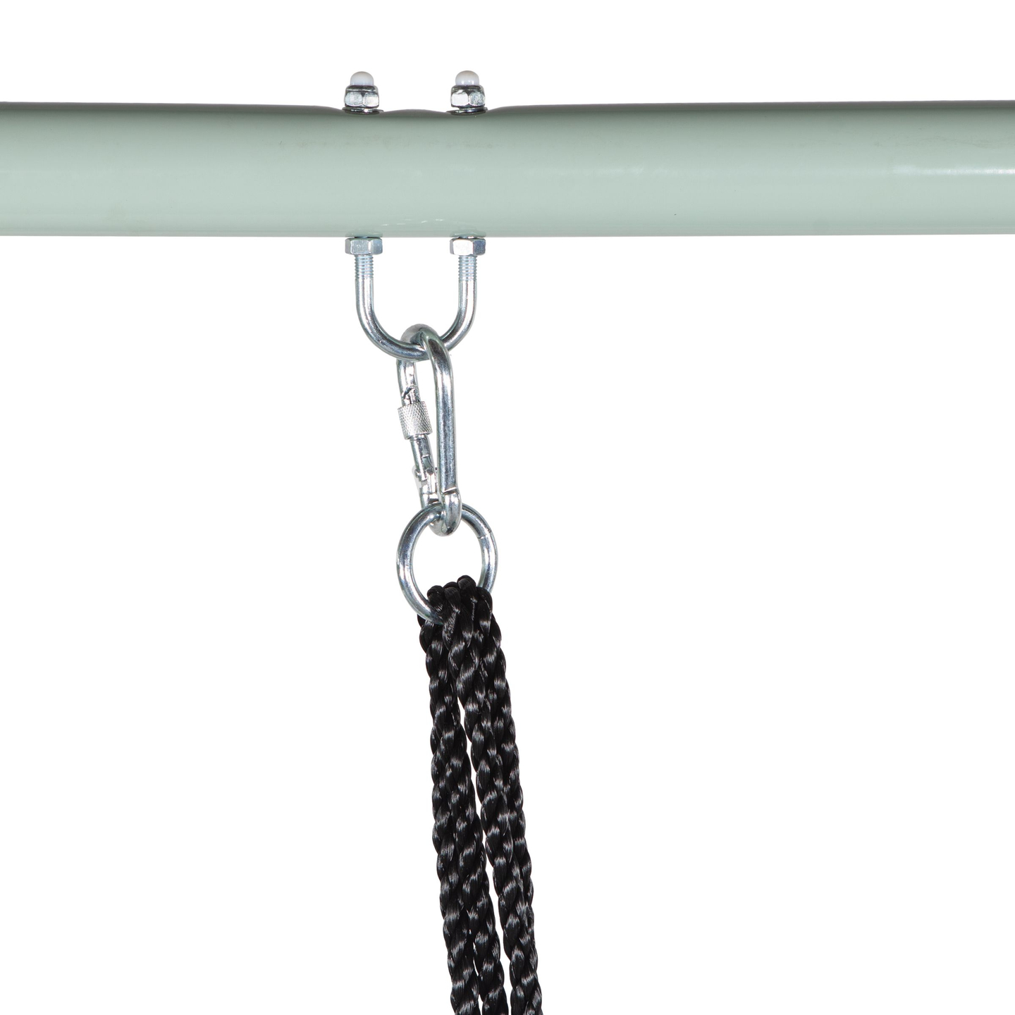 Altalena da giardino a nido di cicogna con telaio e corde