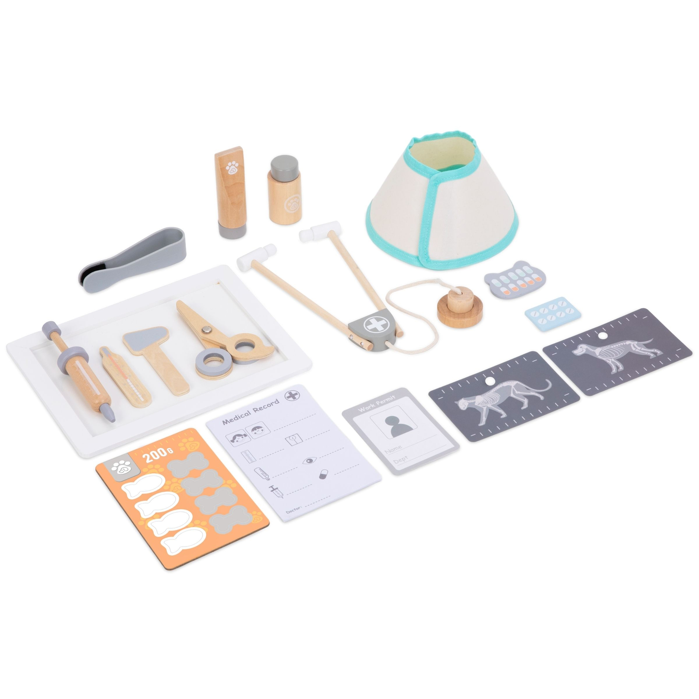 Ospedale per animali - set in legno