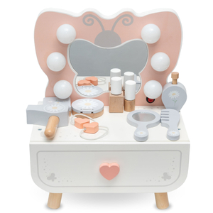 Mini toletta in legno con illuminazione a LED - Butterfly