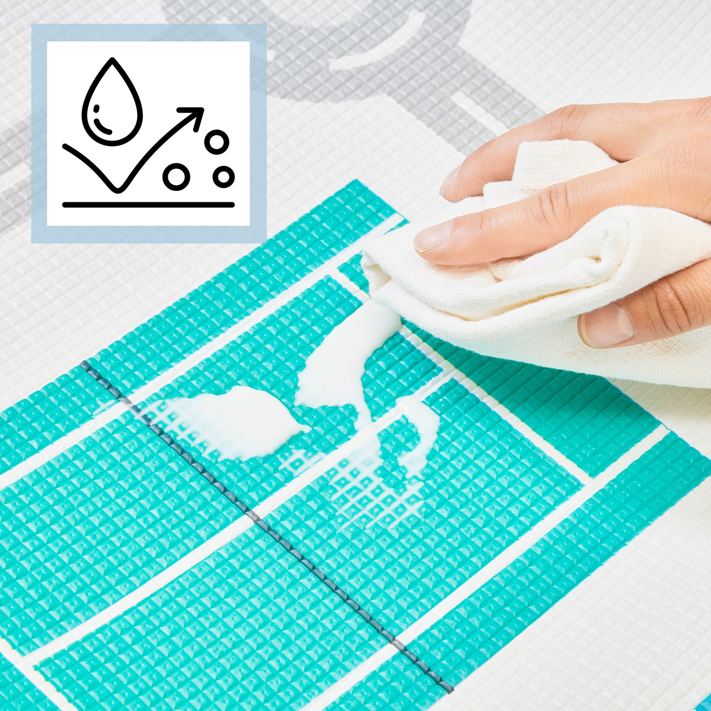 Tappetino bifacciale in schiuma - paese delle fate / città d'inverno