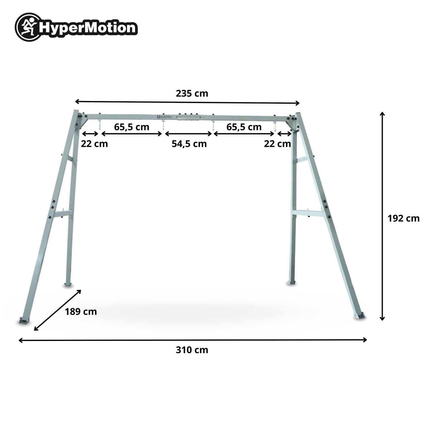 Telaio in acciaio per altalena o amaca da giardino