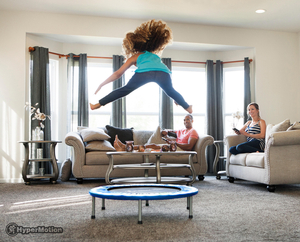 Mini trampolino per bambini e adulti - fino a 50kg - 91 cm - per casa e giardino