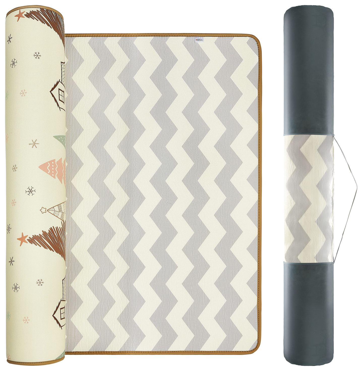 Tappeto biadesivo XXL - rotolo 2 CM (foresta e zigzag)