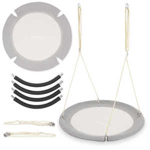 Altalena a nido di cicogna HyperMotion - diametro 100 cm, colore grigio