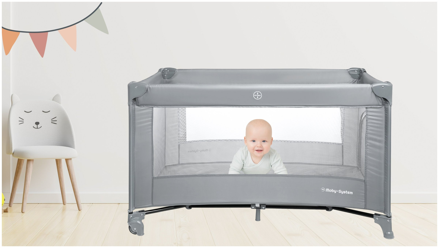 Lettino da viaggio Happy Traveller BASIC - grigio