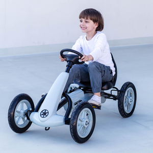 Go-kart a pedali EVOQUE per bambini da 5 a 8 anni - grigio