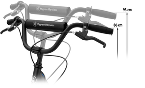 Monopattino da città HyperMotion RIVA con ruote gonfiabili da 50 cm e 40 cm