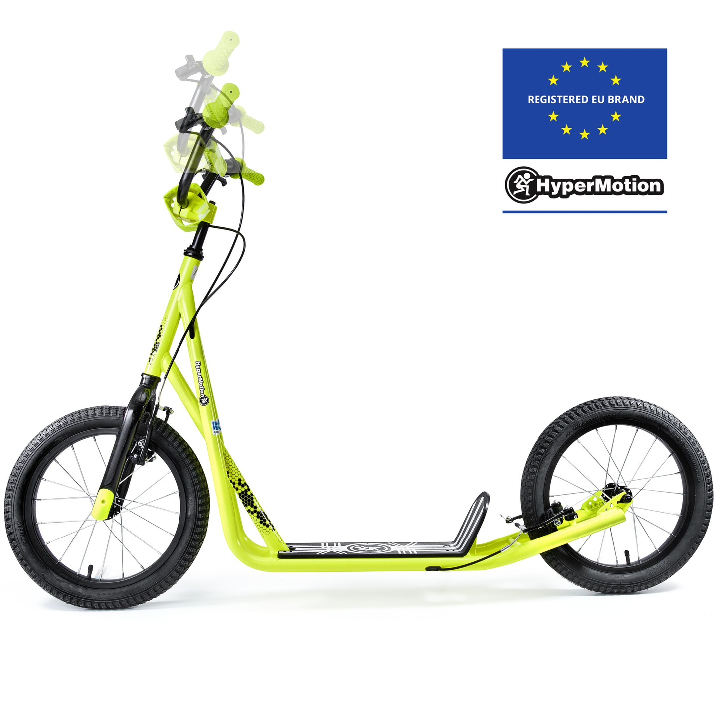 Monopattino da città Hypermotion RUNKIE con ruote gonfiabili da 40 cm (16'')