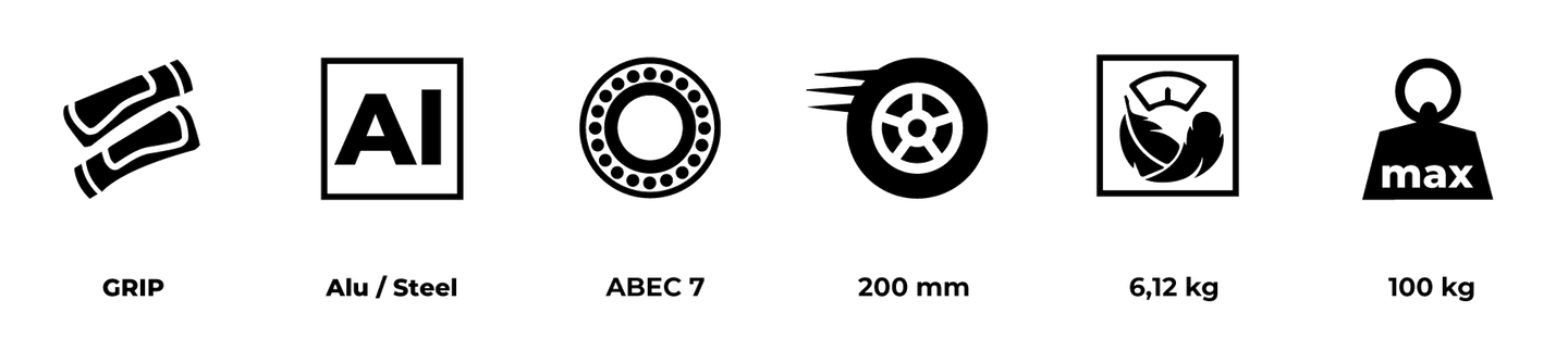 HyperMotion REGAMO scooter per adulti - nero