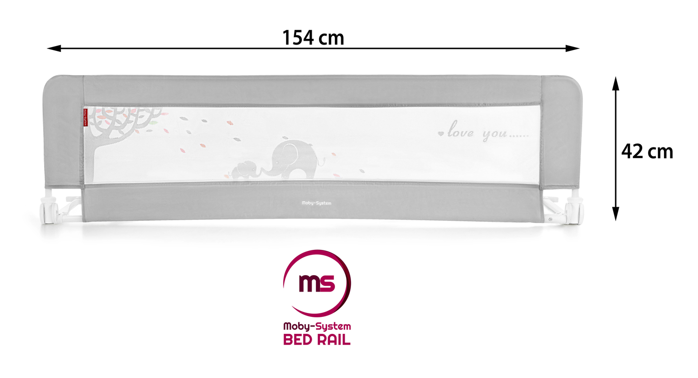 Barriera di sicurezza per il letto - Binario per il letto - Grigio