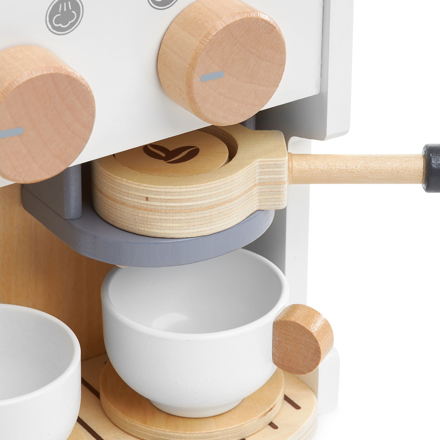 Macchina per caffè e tè in legno con accessori - caffetteria