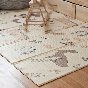 Tappetino in schiuma pieghevole su entrambi i lati 180 x 120 x 1 cm - Magic Forest/Autumn Streets - boho