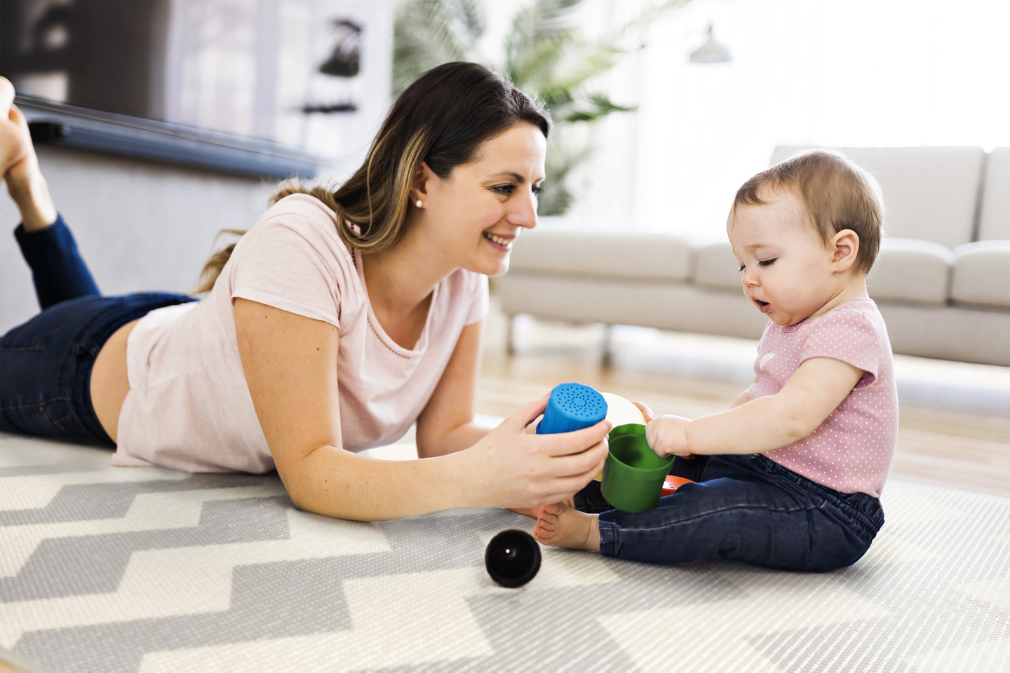 Tappeto biadesivo XXL - rotolo 2 CM (strada e zigzag)