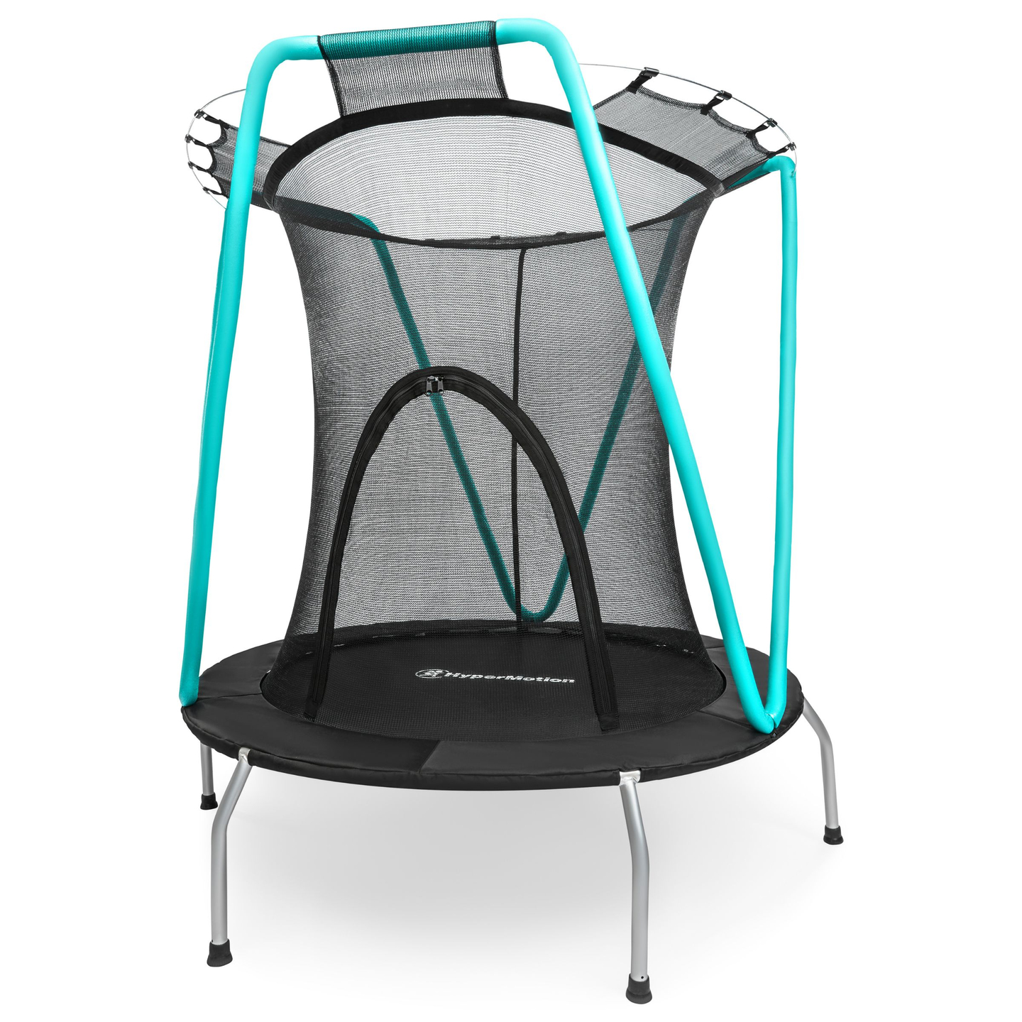Trampolino Mint 137 cm con rete protettiva - per bambini 3-8 anni - per casa e giardino