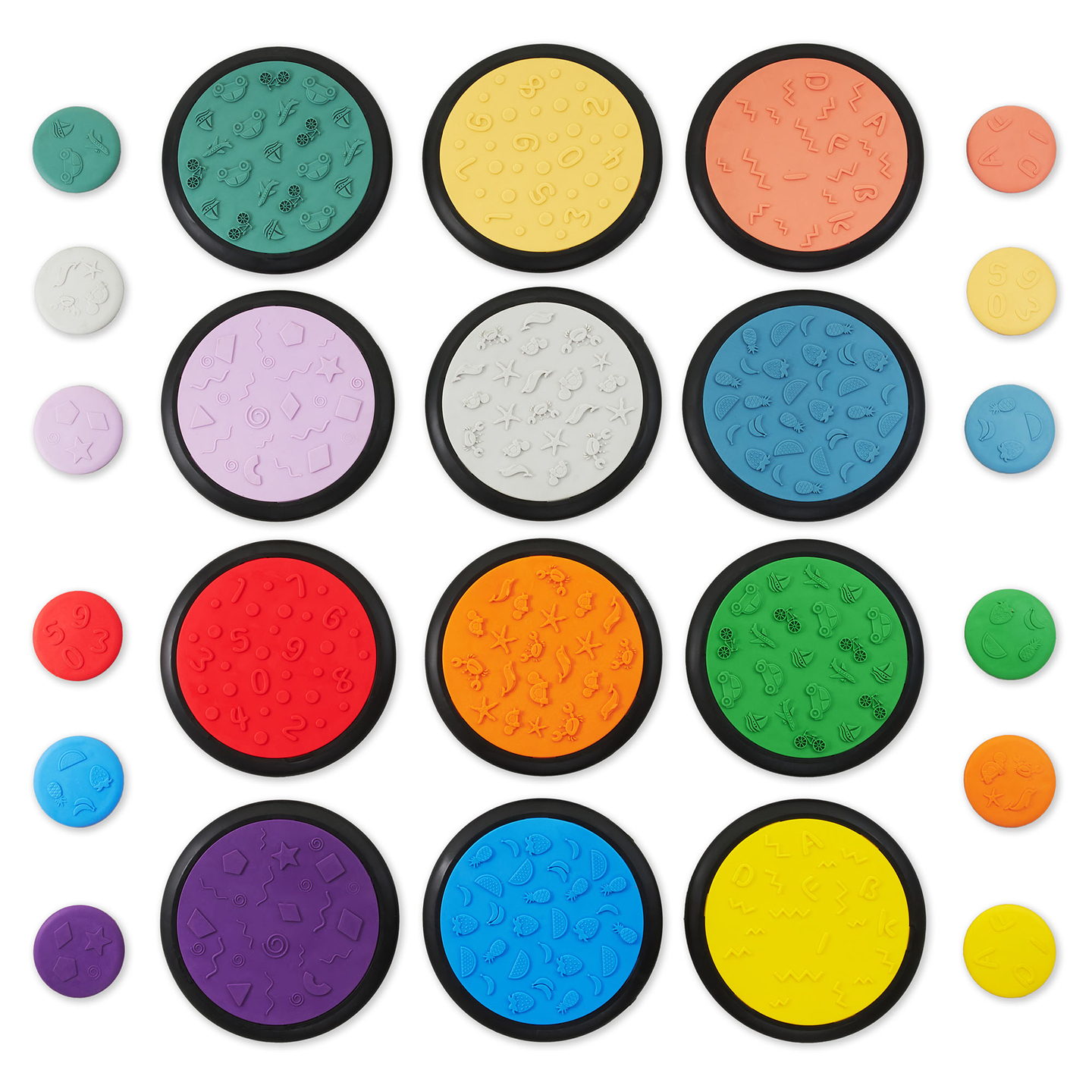 Dischi sensoriali colorati per bambini - 24 pezzi