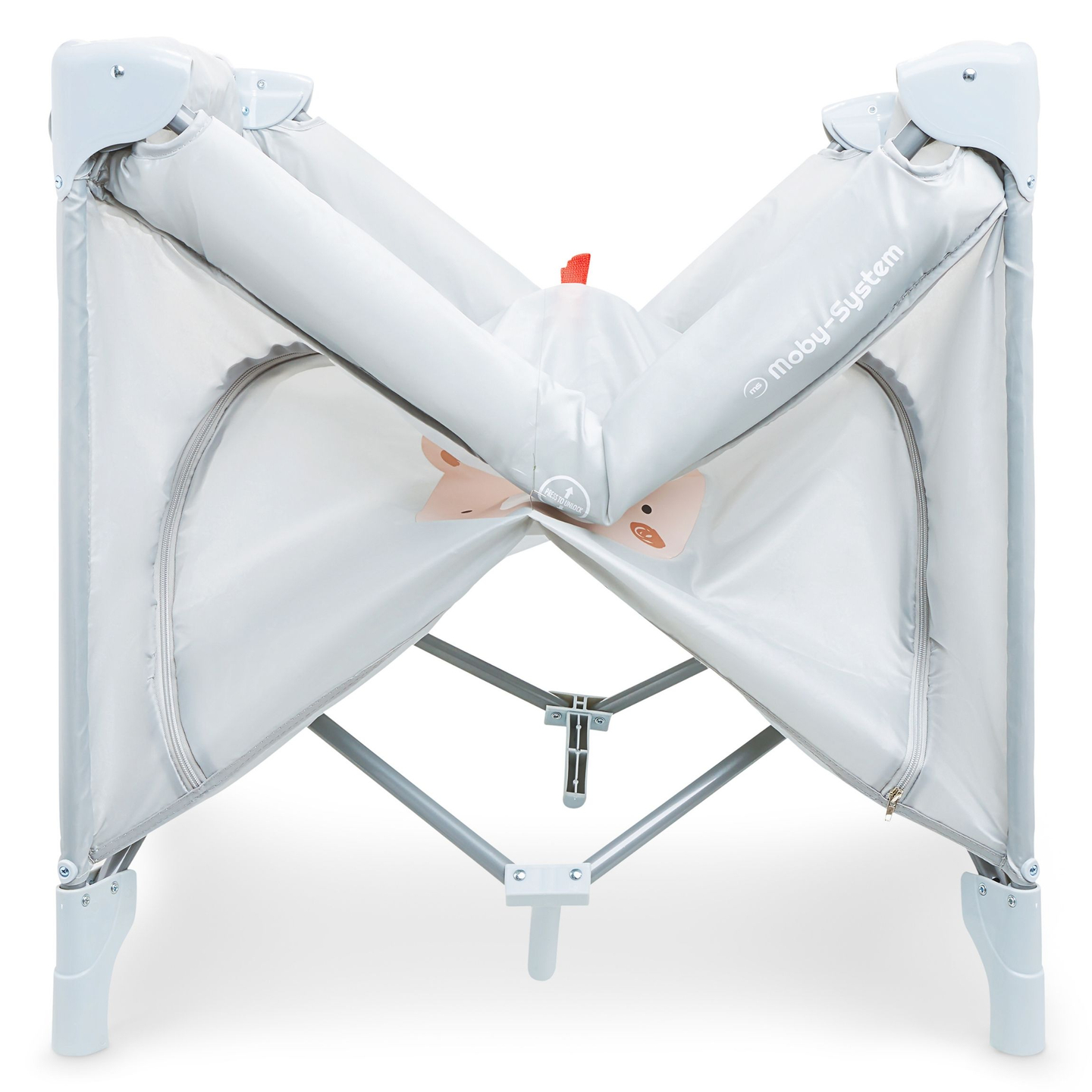 Box pieghevole, lettino da viaggio per bambini con materasso e borsa per il trasporto - Orsacchiotto