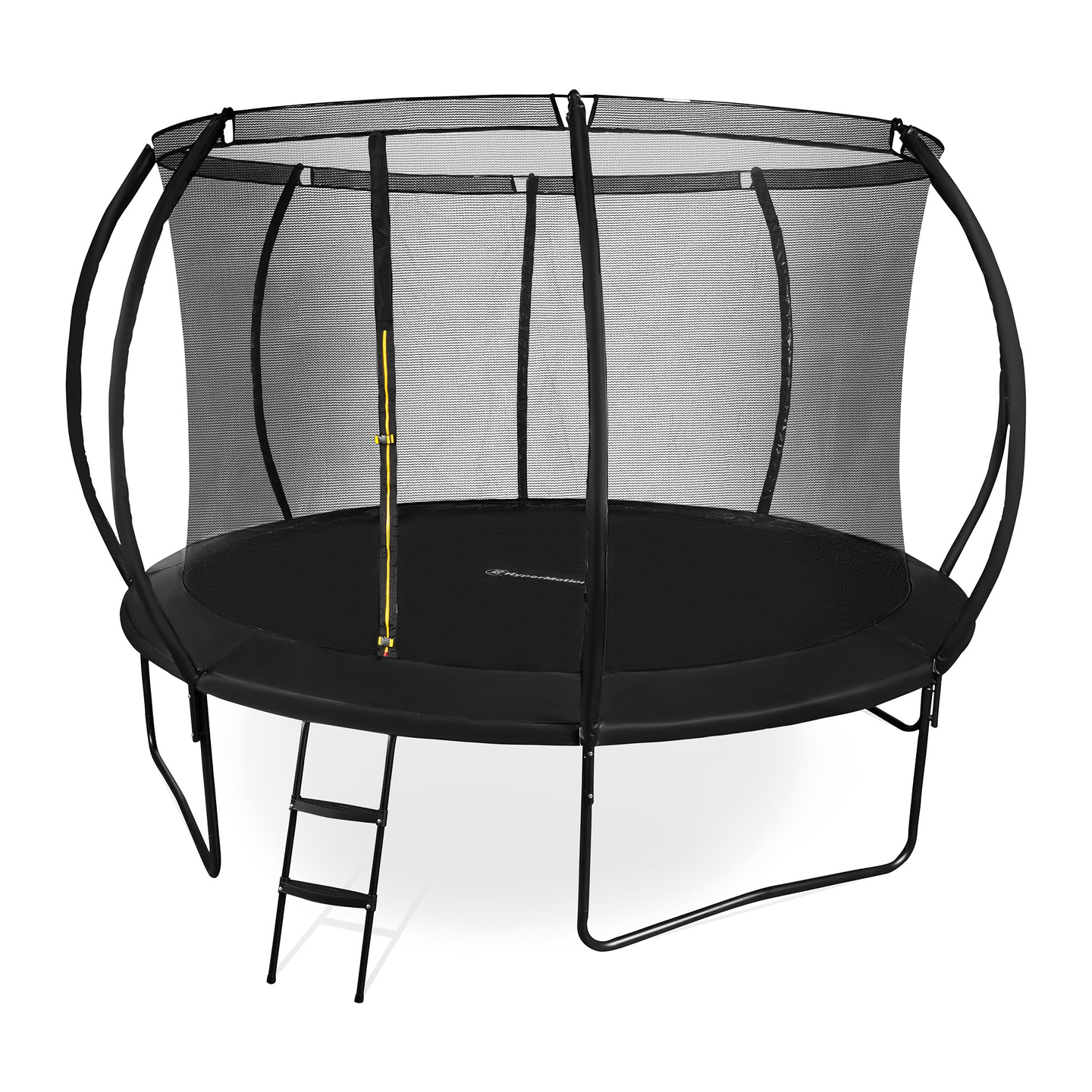Trampolino da giardino XXL per bambini HyperMotion - 366 cm 12FT - con scala e rete interna - per casa e giardino - 150 kg max