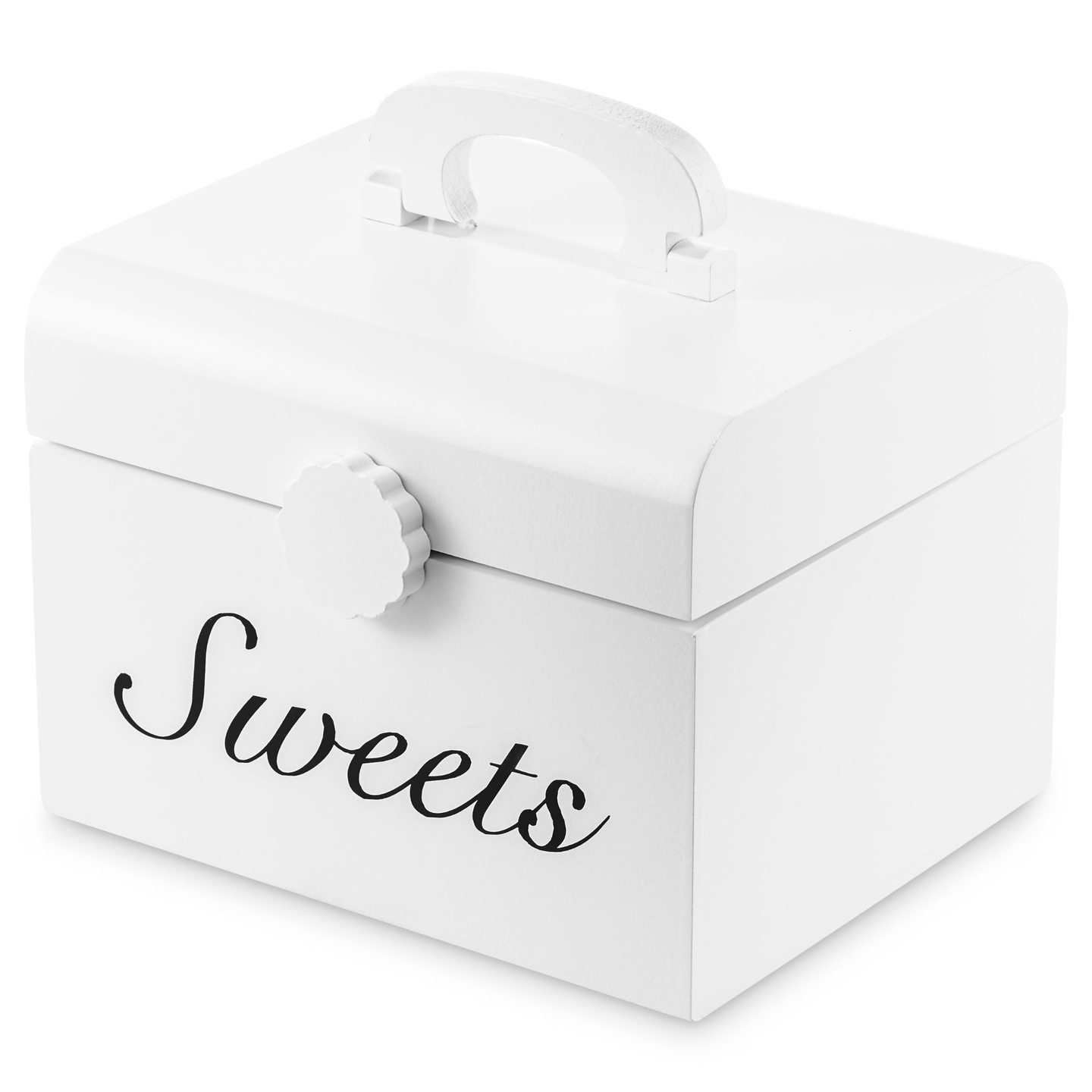 Scatola per caramelle da taglio in legno, negozio di dolci