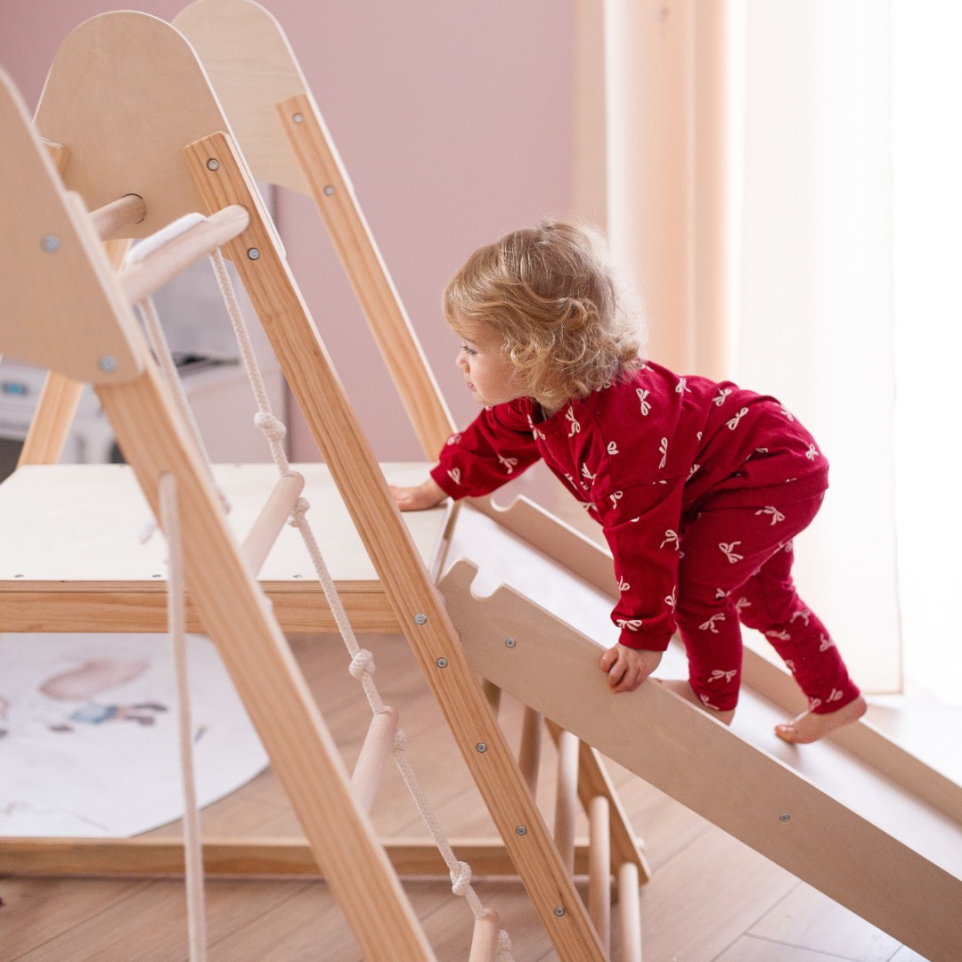 Parco giochi in legno XL 5in1