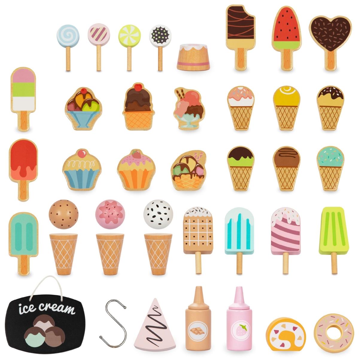 Gelateria in legno su ruote - carrello gelato