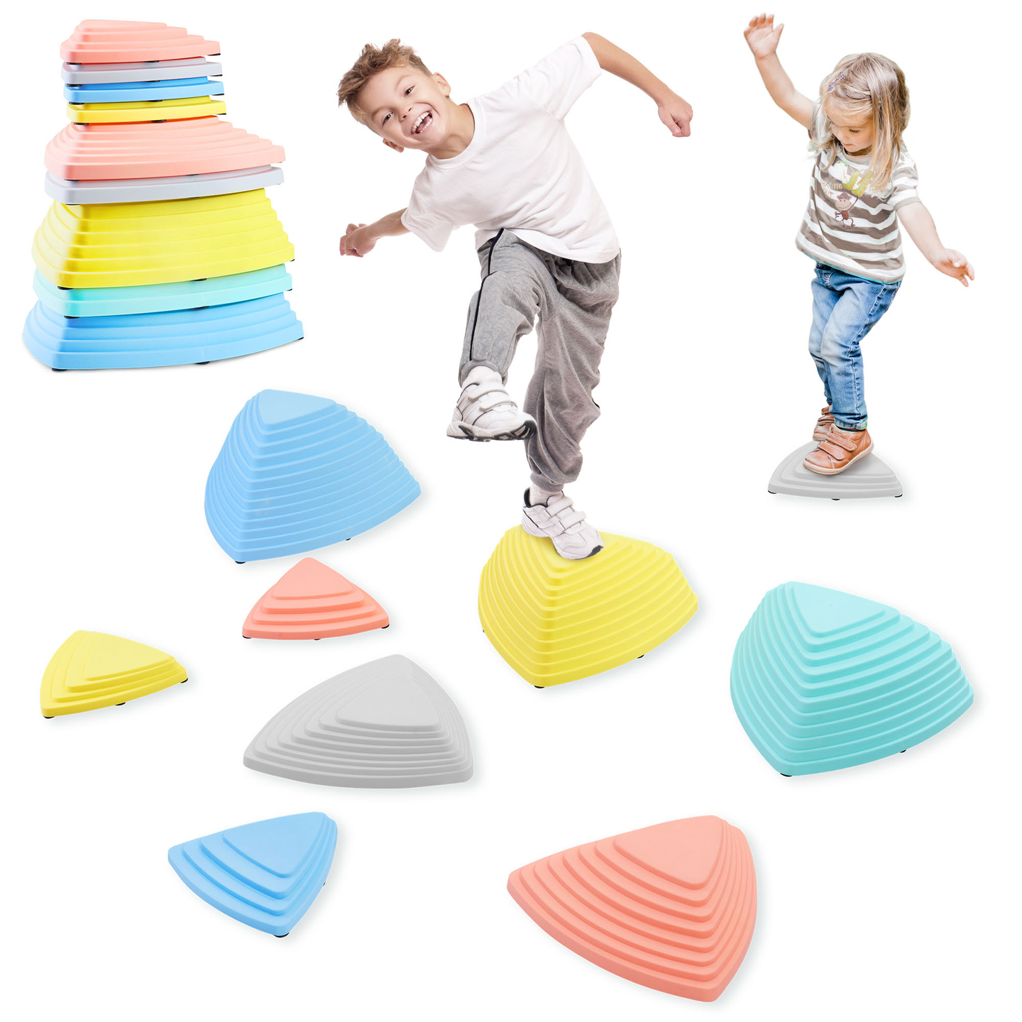 Pietre di bilanciamento colorate - 9 pezzi