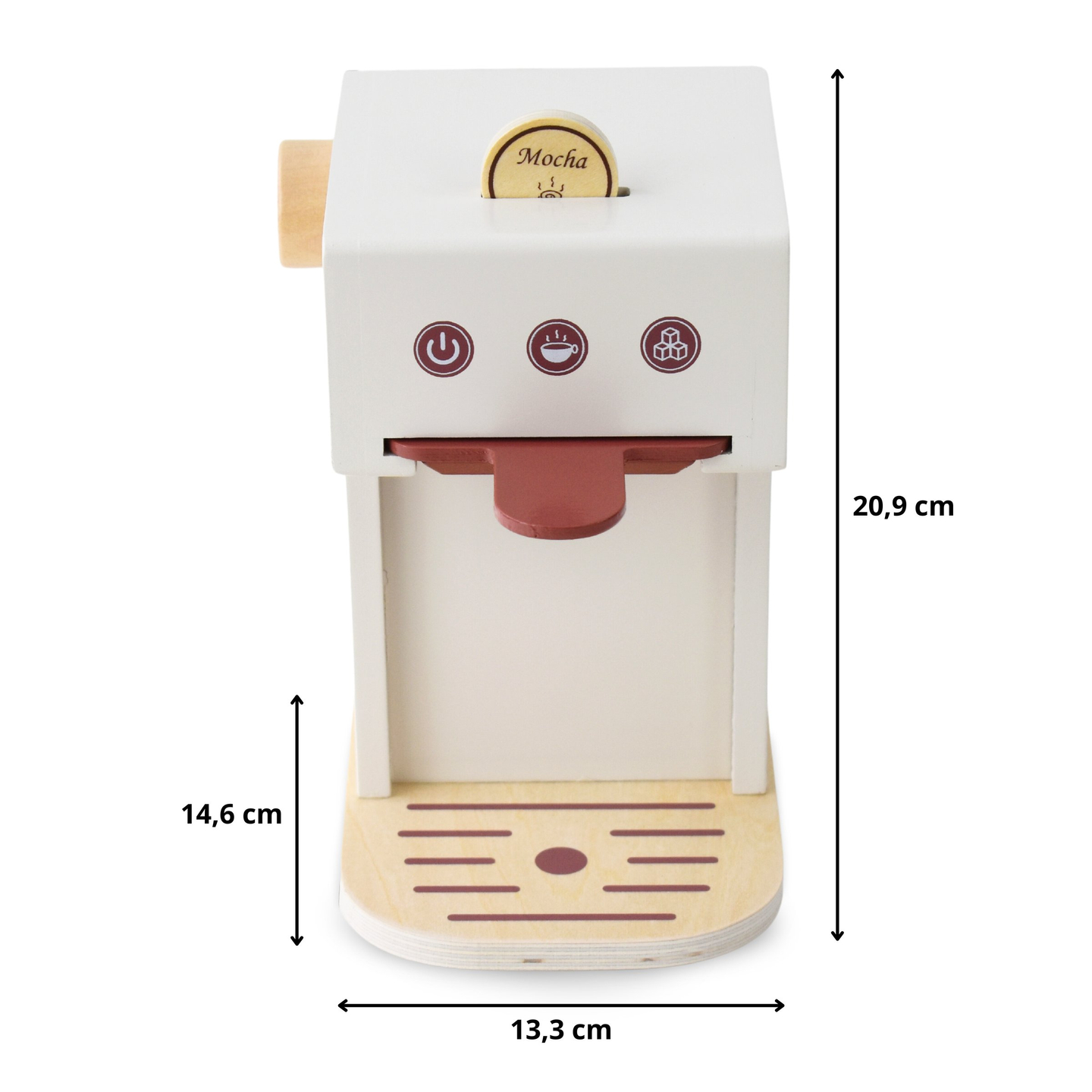 Macchina da caffè a capsule in legno - caffetteria con accessori