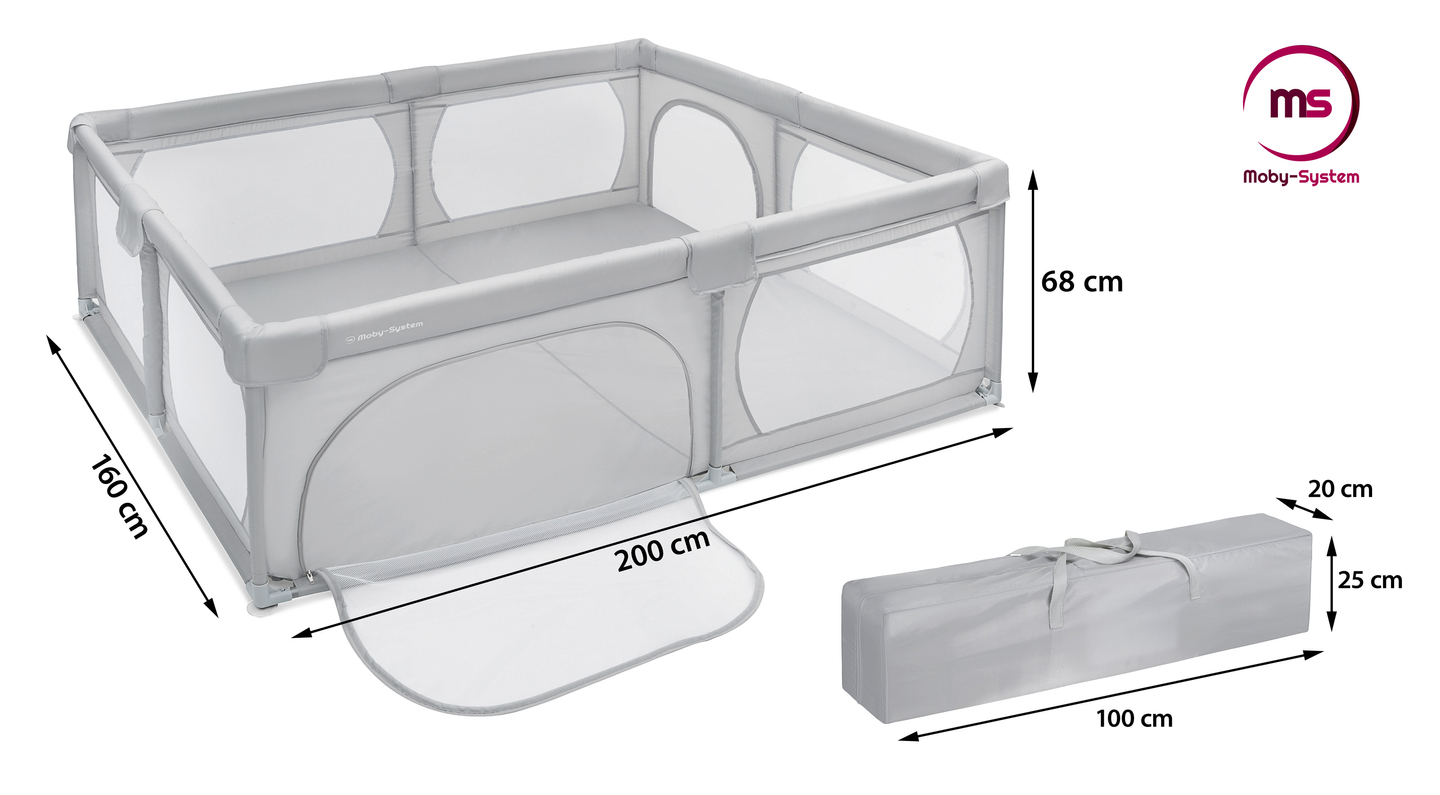 Box grande 200 cm x 160 cm - parco giochi per bambini, piscina asciutta