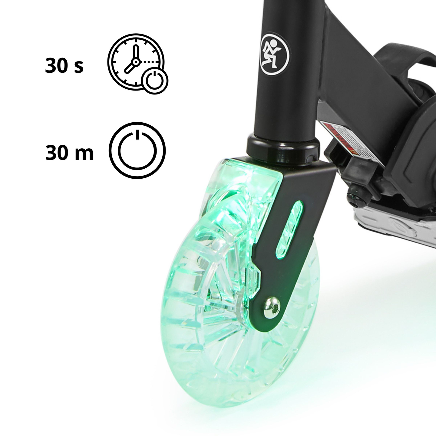 Scooter a due ruote con luce pieghevole a LED - HyperMotion Ice Flash