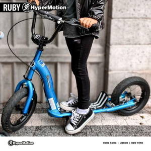 Monopattino HyperMotion RUBY 12 (ruote gonfiabili da 30 cm) - Blu