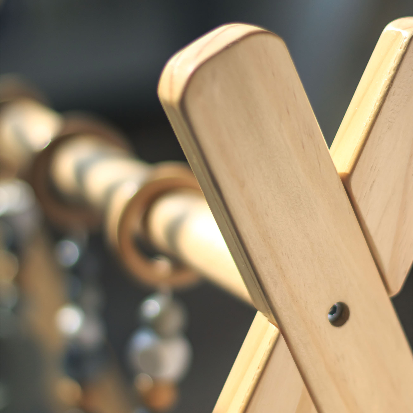 Baby Gym, supporto educativo in legno - colore grigio