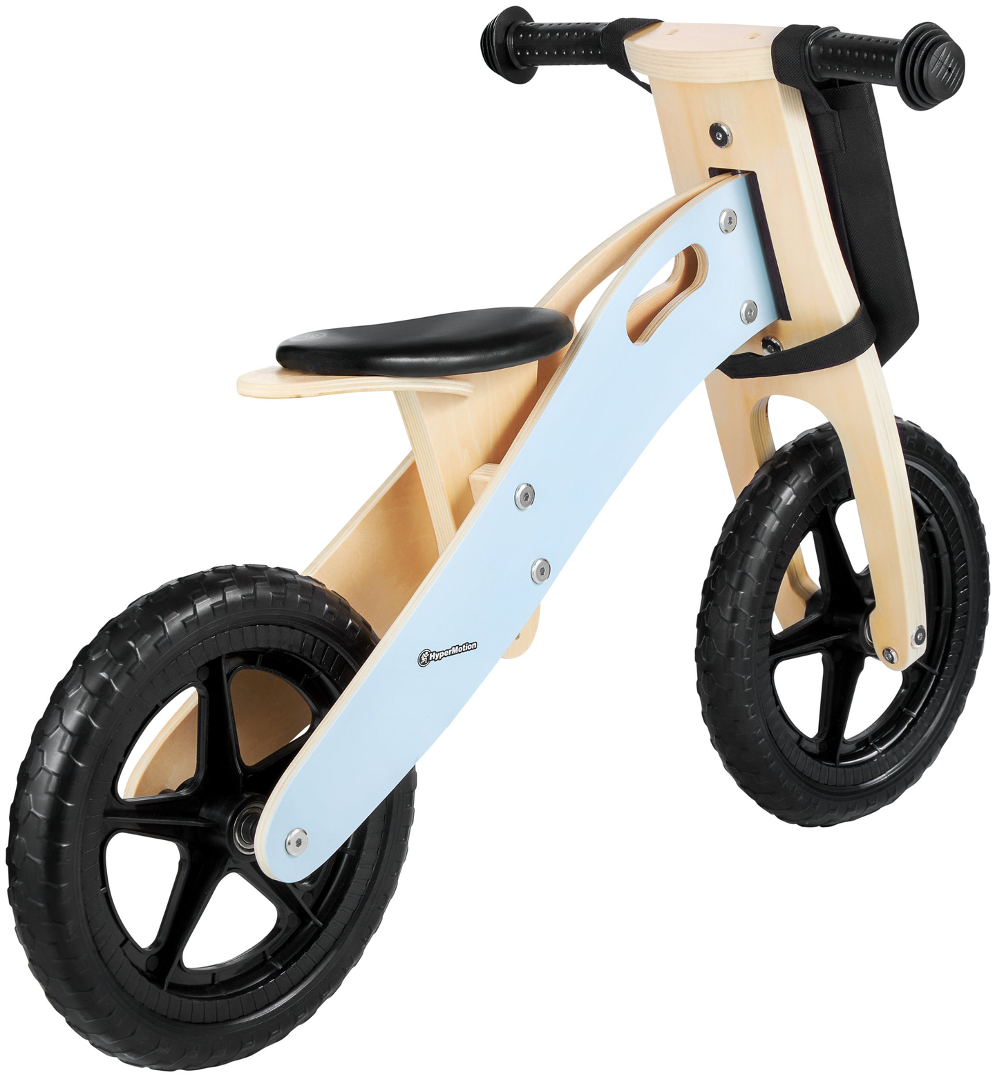 Bicicletta di legno HyperMotion LEXI - ruote in schiuma, super leggera - blu