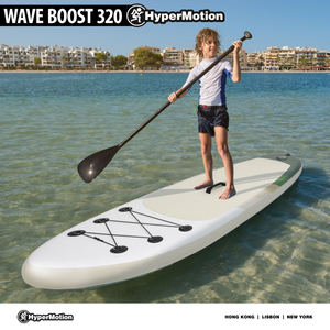 Tavola SUP gonfiabile Stand Up Paddle 320 cm con pagaia e sedile - HyperMotion WAVE BOOST 320