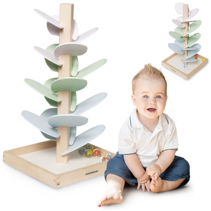 Culodromo in legno - albero sonoro con palline