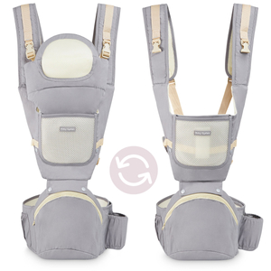 Marsupio ergonomico - AMY 10in1 - 0-36 mesi, grigio