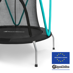 Trampolino Mint 137 cm con rete protettiva - per bambini 3-8 anni - per casa e giardino