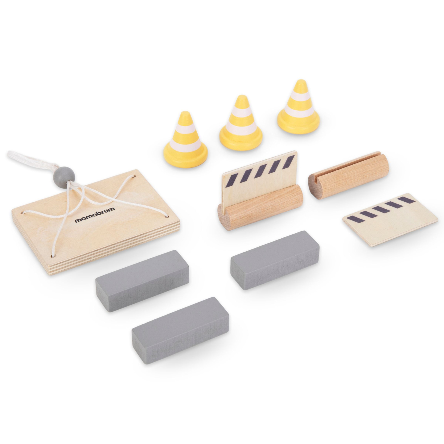 Cantiere in legno con gru mobili e veicoli di grandi dimensioni, gru a torre