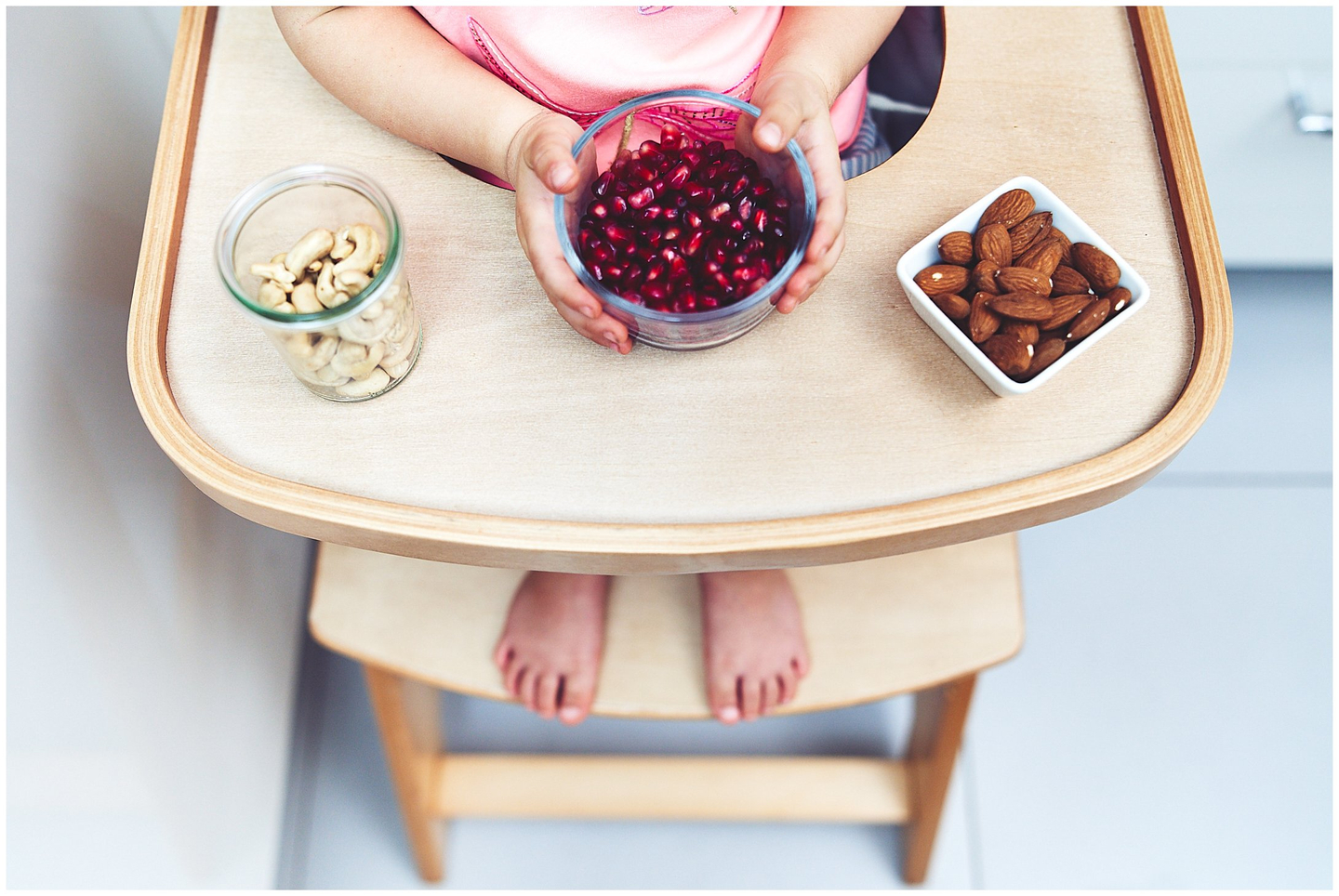 Sedia per alimentazione in legno Moby-System WOODY - colore legno naturale