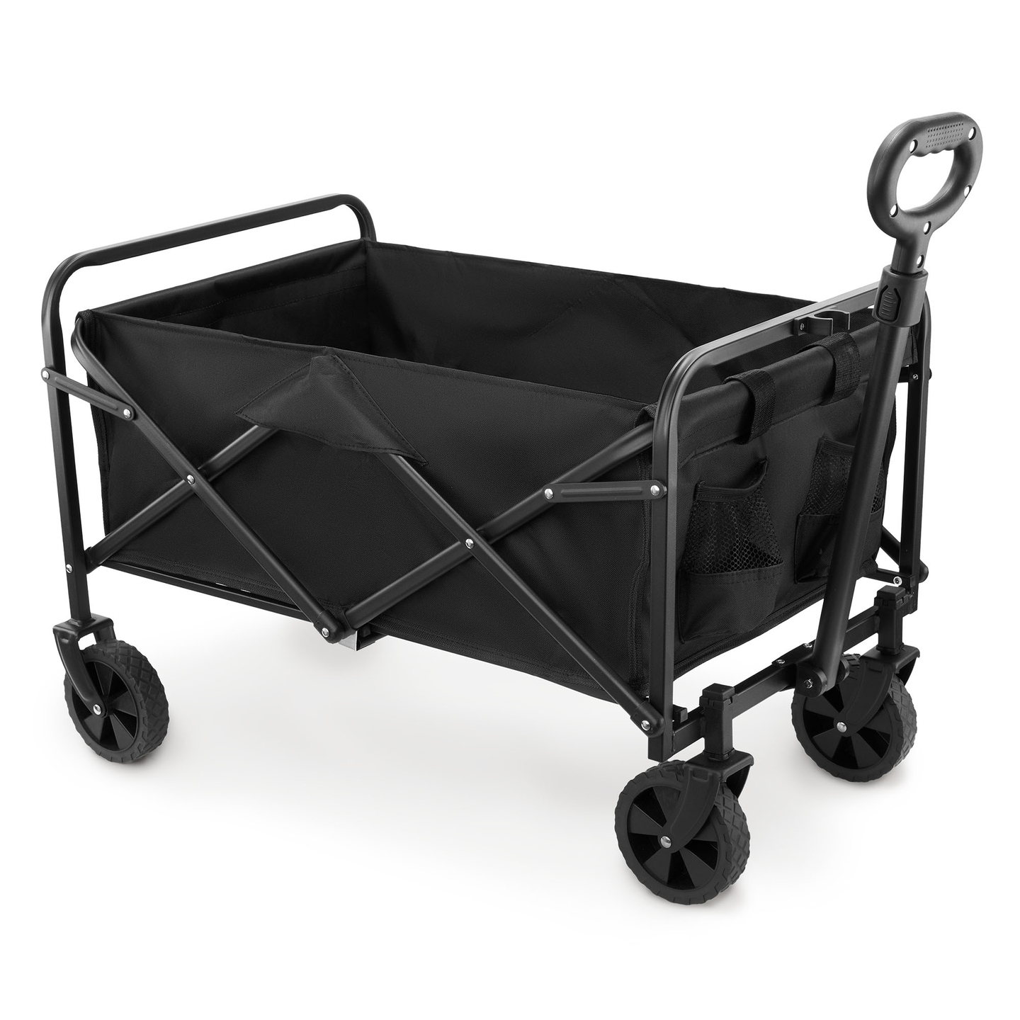 Carrozzina da spiaggia pieghevole HyperMotion - nero, 80 kg