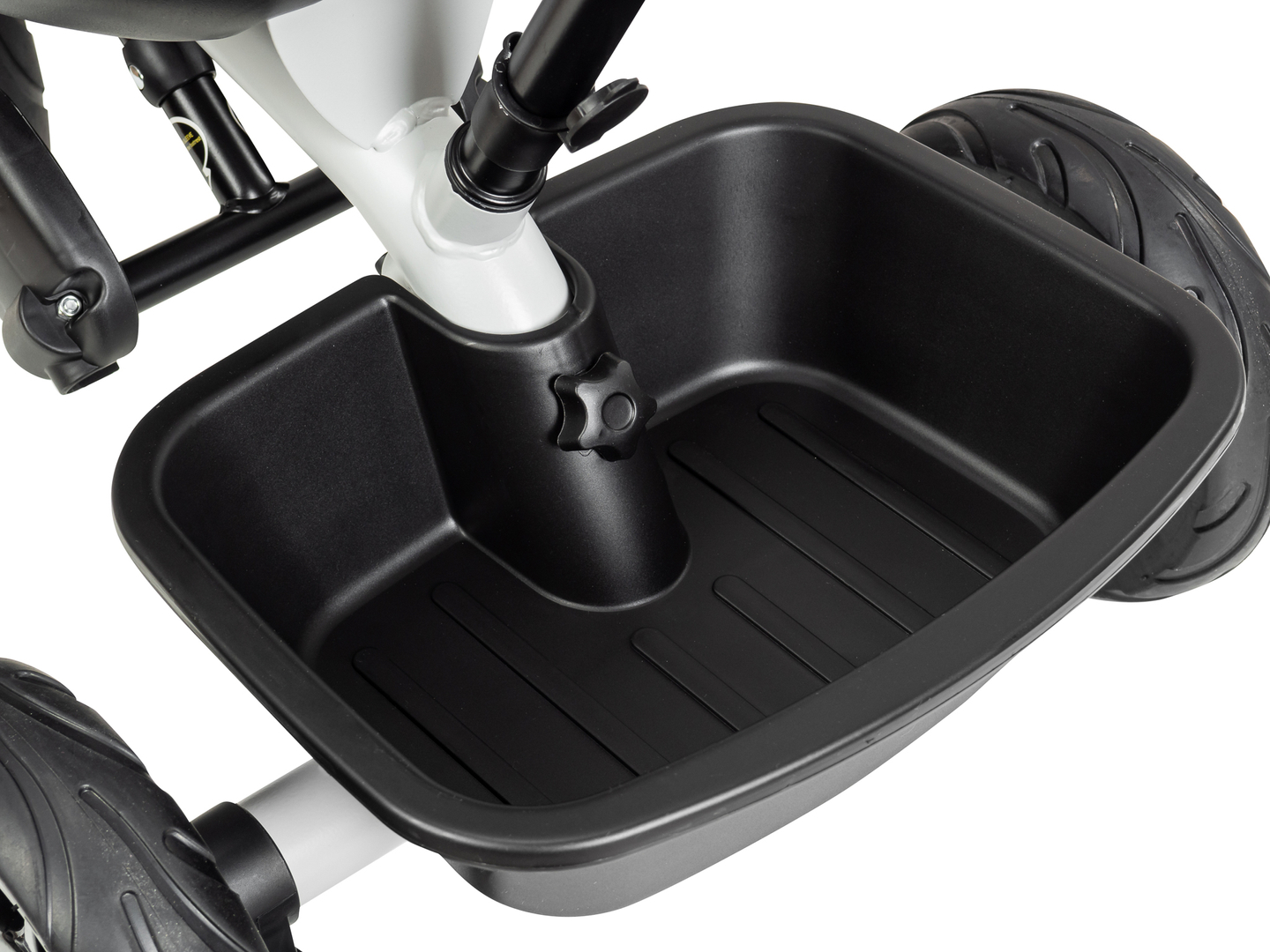 HyperMotion TOBI VECTOR triciclo - ruote gonfiabili eterne + barra di spinta. Colore: grigio chiaro.